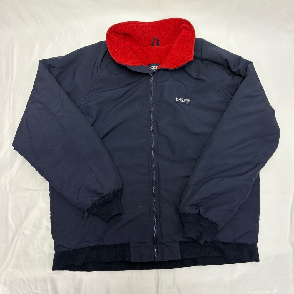 Vintage Lands End Direct Merchant Men’s XL Tall Squall Jacket Vintage Fleece - Picture 7 of 12